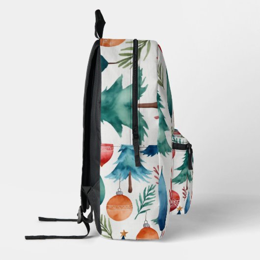 Weihnachtsbaummuster Bedruckter Rucksack (Links)