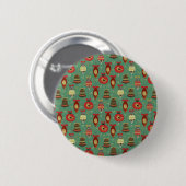 Weihnachtsbaummuster Button (Vorne & Hinten)