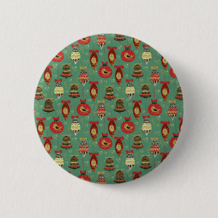 Weihnachtsbaummuster Button