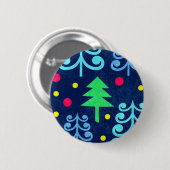Weihnachtsbaummuster Button (Vorne & Hinten)