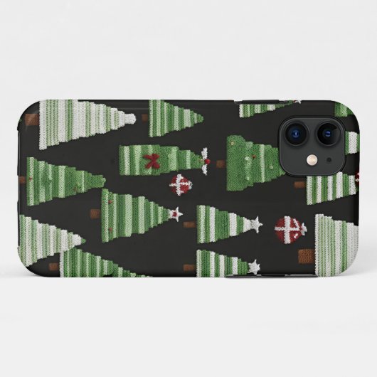Weihnachtsbaummuster Case-Mate iPhone Hülle (Rückseite (Horizontal))