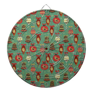 Weihnachtsbaummuster Dartscheibe