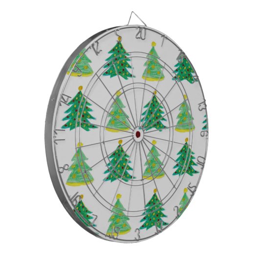 Weihnachtsbaummuster Dartscheibe (Vorderseite Links)