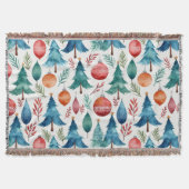 Weihnachtsbaummuster Decke (Vorderseite)
