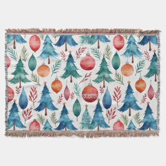 Weihnachtsbaummuster Decke (Vorderseite)