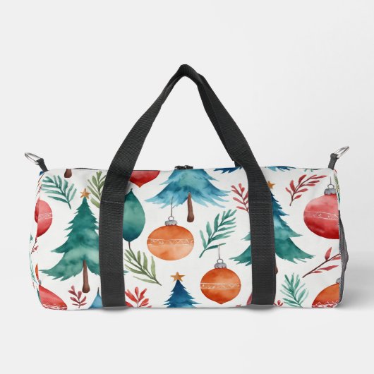 Weihnachtsbaummuster Duffle Bag (Vorderseite)