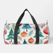 Weihnachtsbaummuster Duffle Bag (Rückseite)