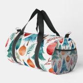 Weihnachtsbaummuster Duffle Bag (Rechte Ecke)