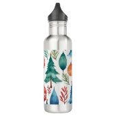 Weihnachtsbaummuster Edelstahlflasche (Links)