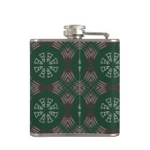 Weihnachtsbaummuster Flachmann (Rückseite)