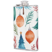 Weihnachtsbaummuster Flachmann (Links)