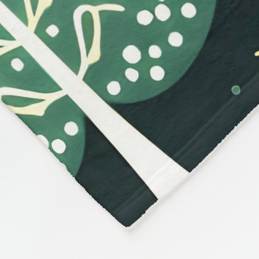 Weihnachtsbaummuster Fleecedecke (Ecke)