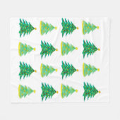 Weihnachtsbaummuster Fleecedecke (Vorderseite (Horizontal))