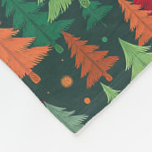 Weihnachtsbaummuster Fleecedecke (Ecke)