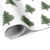 Weihnachtsbaummuster für Grüne Wasserfarbe Geschenkpapier (Rolleneckpunkt)