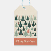 Weihnachtsbaummuster Geschenkanhänger (Rückseite)