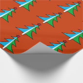 Weihnachtsbaummuster Geschenkpapier (Ecke)