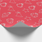 Weihnachtsbaummuster Geschenkpapier (Ecke)