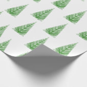 Weihnachtsbaummuster Geschenkpapier (Ecke)