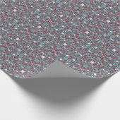 Weihnachtsbaummuster Geschenkpapier (Ecke)