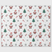 Weihnachtsbaummuster Geschenkpapier (Flach)