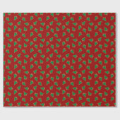 Weihnachtsbaummuster Geschenkpapier (Flach)