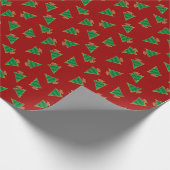 Weihnachtsbaummuster Geschenkpapier (Ecke)