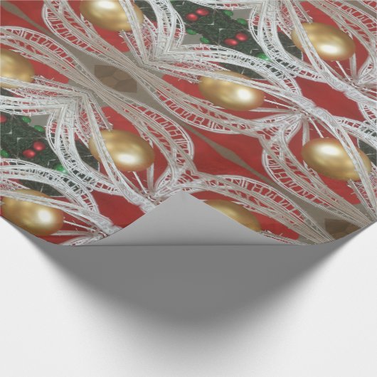 Weihnachtsbaummuster Geschenkpapier (Ecke)