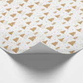 Weihnachtsbaummuster Geschenkpapier (Ecke)