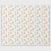 Weihnachtsbaummuster Geschenkpapier (Flach)