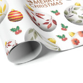 Weihnachtsbaummuster Geschenkpapier (Rolleneckpunkt)