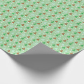 Weihnachtsbaummuster Geschenkpapier (Ecke)