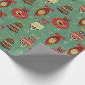 Weihnachtsbaummuster Geschenkpapier (Ecke)