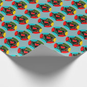 Weihnachtsbaummuster Geschenkpapier (Ecke)