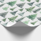 Weihnachtsbaummuster Geschenkpapier (Ecke)