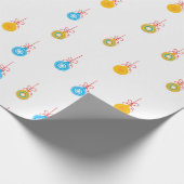 Weihnachtsbaummuster Geschenkpapier (Ecke)