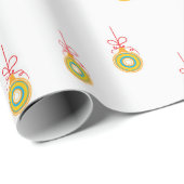 Weihnachtsbaummuster Geschenkpapier (Rolleneckpunkt)