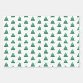Weihnachtsbaummuster Geschenkpapier Set (Vorderseite 2)