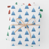 Weihnachtsbaummuster Geschenkpapier Set (Beispiel)