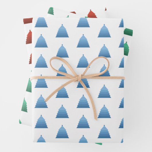 Weihnachtsbaummuster Geschenkpapier Set (Beispiel)