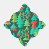 Weihnachtsbaummuster Geschenkschachtel (Ungefaltet)