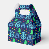 Weihnachtsbaummuster Geschenkschachtel (Rückseite)