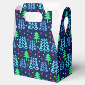 Weihnachtsbaummuster Geschenkschachtel (Geöffnet)