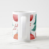 Weihnachtsbaummuster Jumbo-Tasse (Rückseite)
