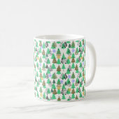 Weihnachtsbaummuster Kaffeetasse (VorderseiteRechts)