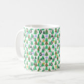 Weihnachtsbaummuster Kaffeetasse (Vorderseite Links)