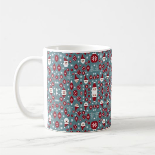 Weihnachtsbaummuster Kaffeetasse (Links)