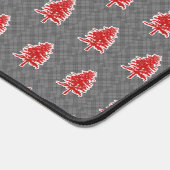 Weihnachtsbaummuster Karierter Hintergrund Urlaub Schreibtischunterlage (Ecke)