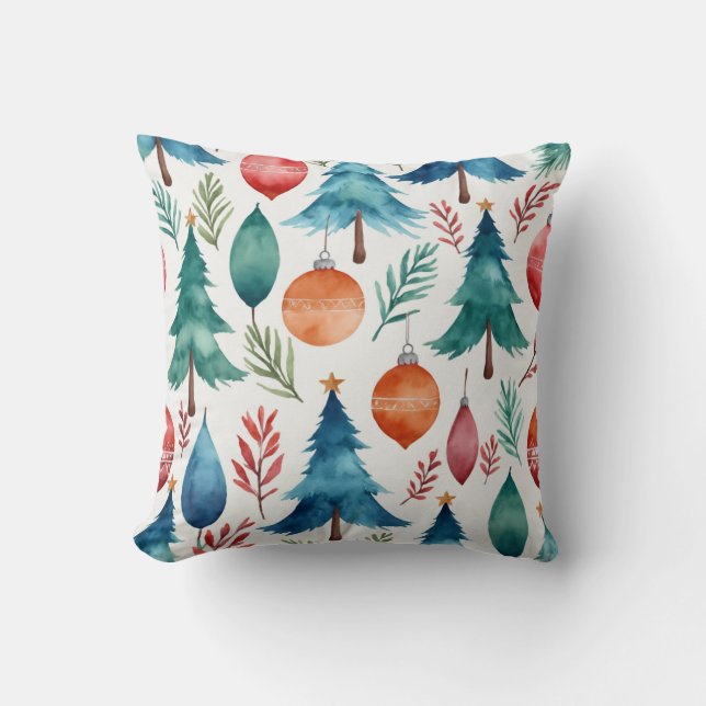 Weihnachtsbaummuster Kissen (Vorderseite)