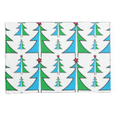 Weihnachtsbaummuster Kissenbezug (Vorderseite-Rechts)